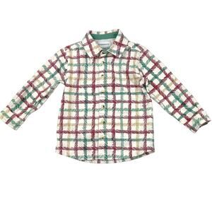 RuggedButts Tinsel Plaid Long Sleeved Button Down Shirt